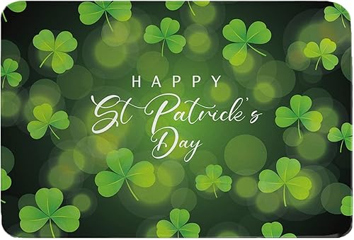 Alfombra de baño para el día de San Patricio alfombras de baño suaves antideslizantes cubierta lavable alfombra absorbente alfombra para el suelo