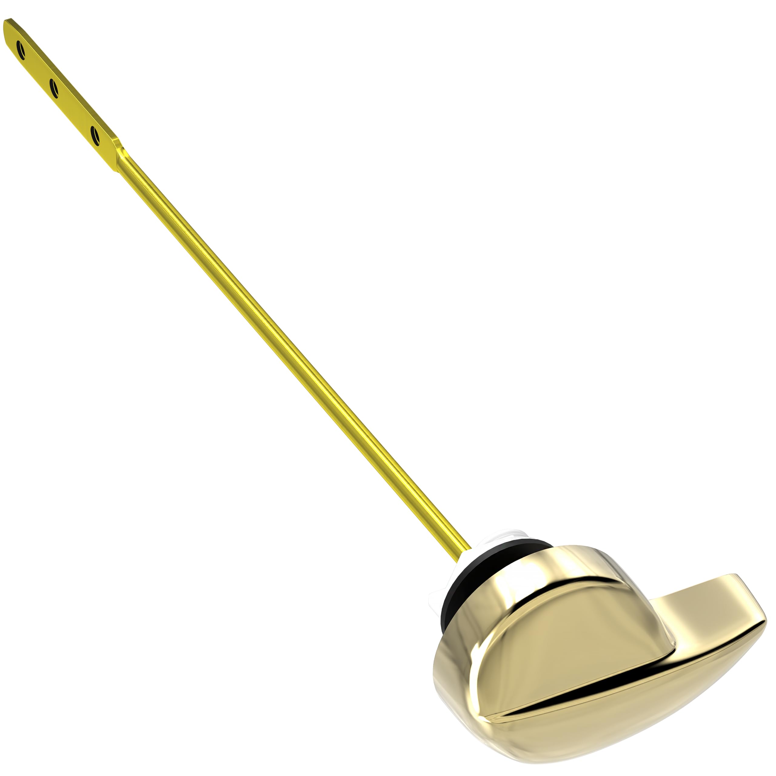 Toilet Handle Replacement (Brass Polished, Side Mount)