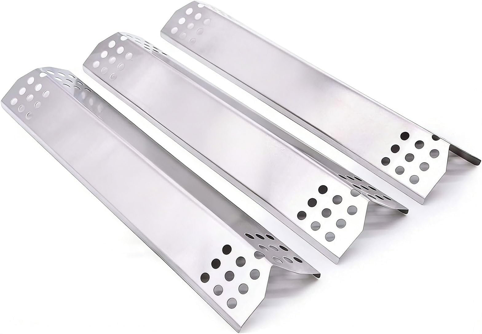 GFTIME 37cm Heat Plate for Beefeater 3, Napoleon, Nexgrill, Grillmaster, Charbroil, Broilmaster, Stainless Steel Flame Tamer, Heat Shield, 3 Pack