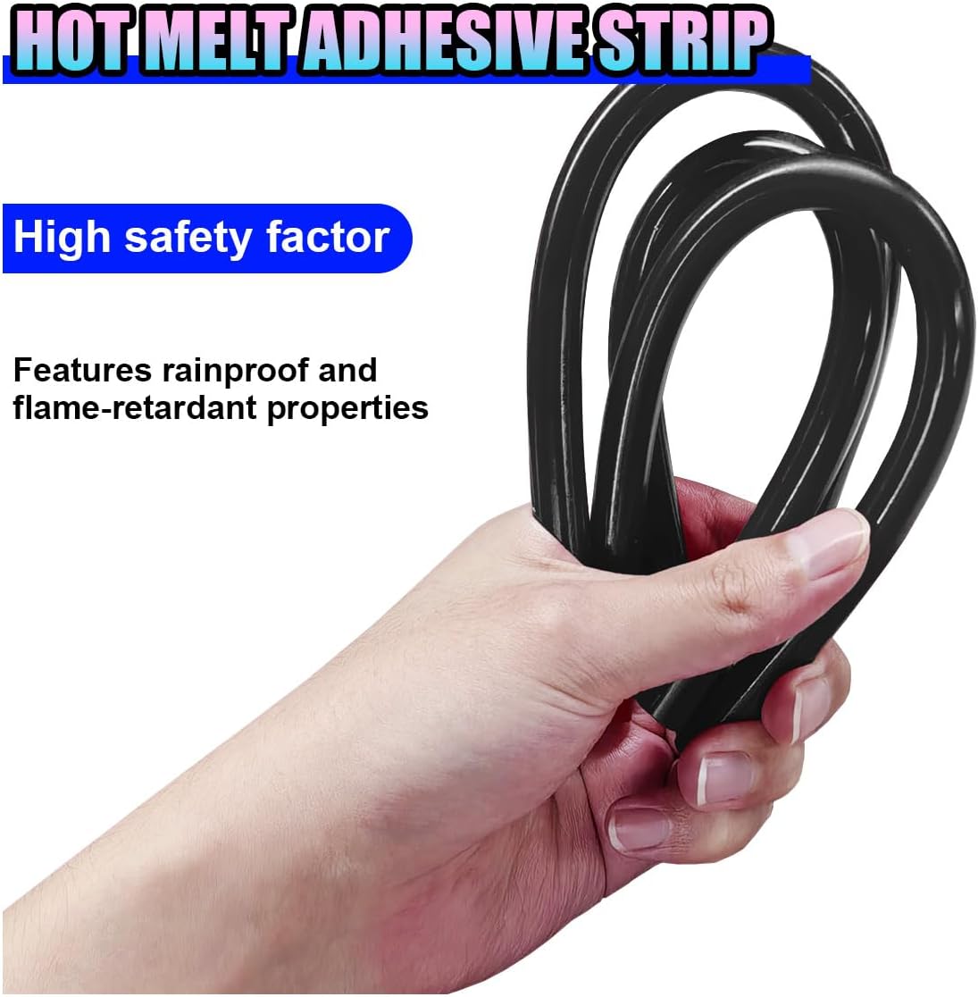 Paintless Dent Repair Glue Sticks, High Viscosity Hot Melt Adhesive Sticks, Auto Body Dent Removal Tool for Hail Damage, Car Dent Repair Kit Accessories for Most Glue Guns (Black&20PCS)