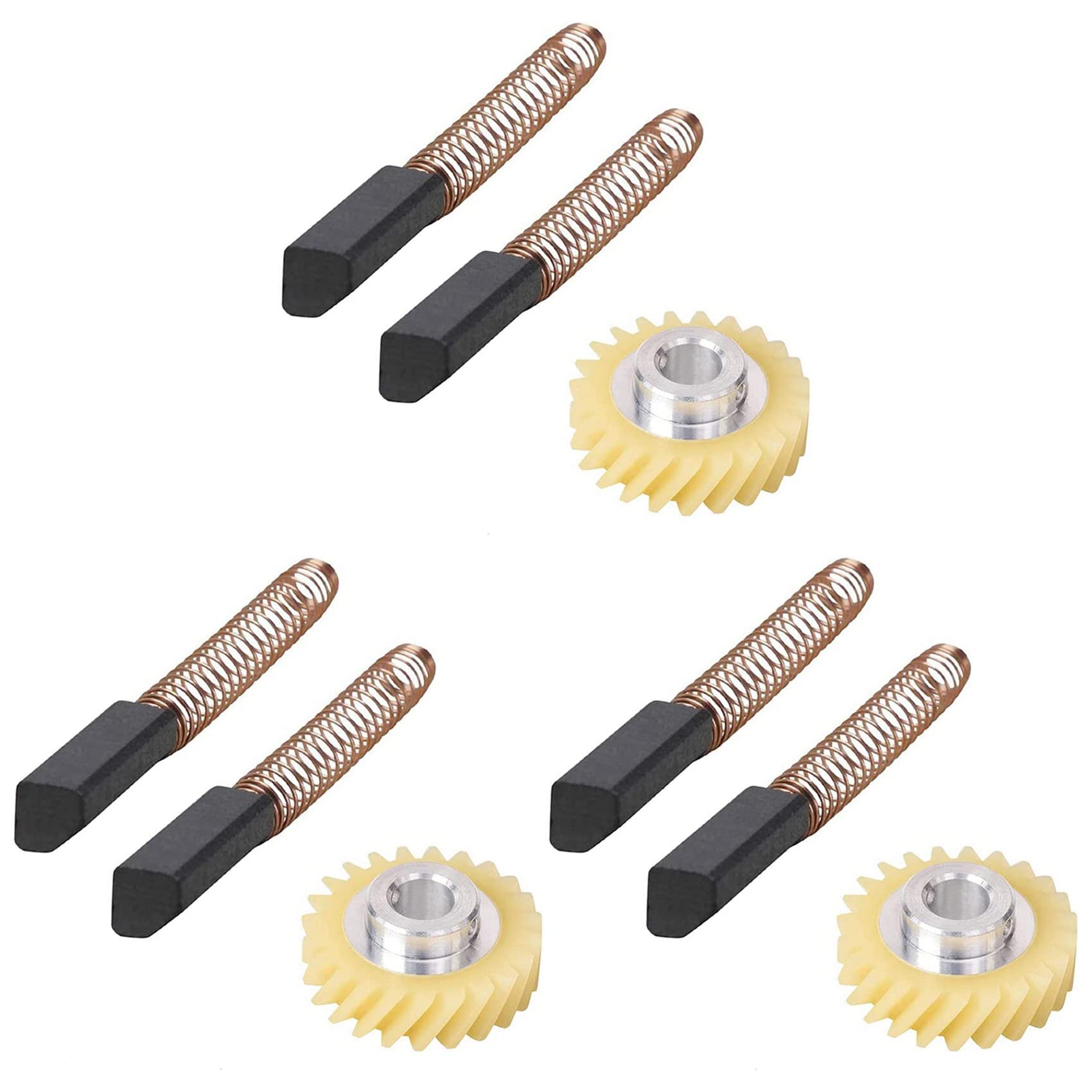 Hndhbfgrt 9x W10112253 9706416 Motor Brush W10380496 4162897 Mixer Worm Drive Gear for Stand