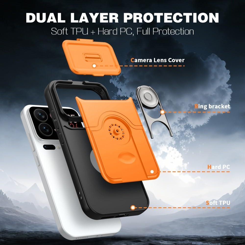 Generic Coque compatible avec Xiaomi Redmi 14C 4G (couleur : rose) coque béquille couvercle d'objectif arrière rigide en silicone