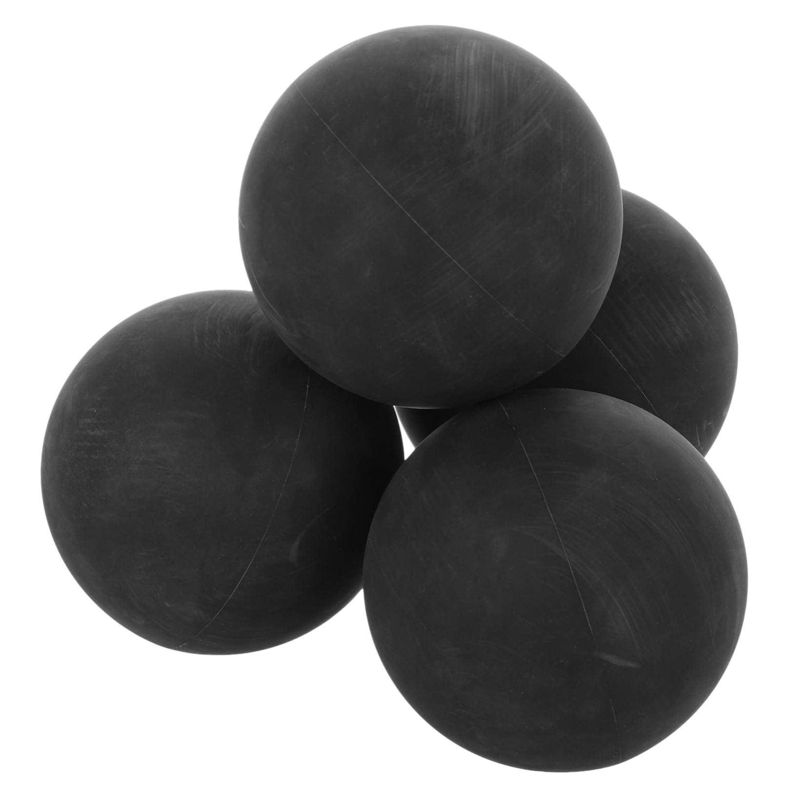 Toyvian 4pcs Mini Hollow Rubber Bounce Balls Professional Reaction Training Balls for Skill Development Lightweight Durable for Use for Athletes
