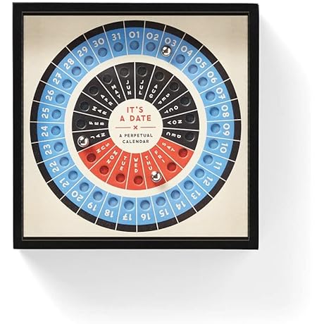 It's A Date Perpetual Desk Calendar: A Timeless Classic for Displaying Important...