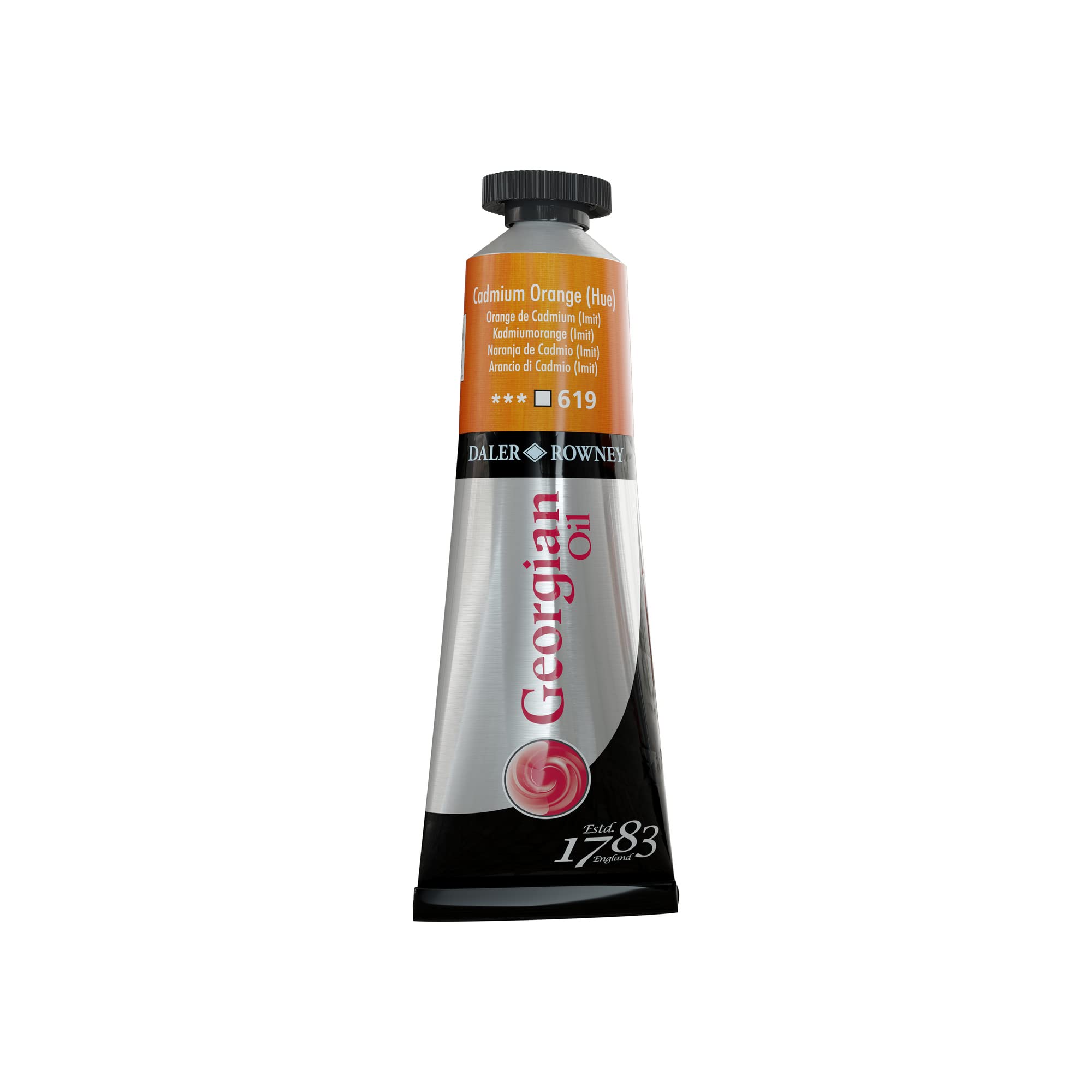 Daler Rowney Cadmium Orange Hue Daler-Rowney Georgian Oil Paint, Aluminium Tube, 1.28Oz - 38 Ml,