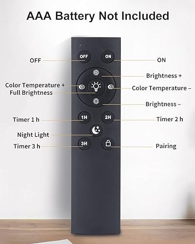 Miniatura 7 de Bcmsda Lámpara de mesa de noche, lámpara moderna de mesita de noche, regulable de 2700 K-5000 K, lámpara pequeña de luz cálida, lámpara de noche con