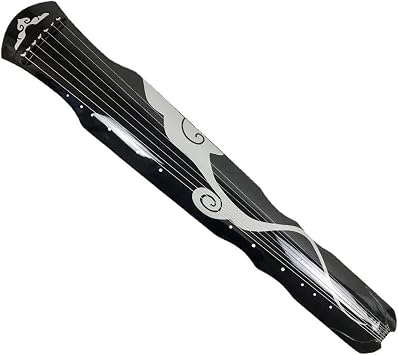 Professional Guqin Fuxi Guqin 7 String 123cm Handmade Paulownia Wood Beginner Guqin Instrument Traditional Chinese Zither Instrument GiftsBlack1,1