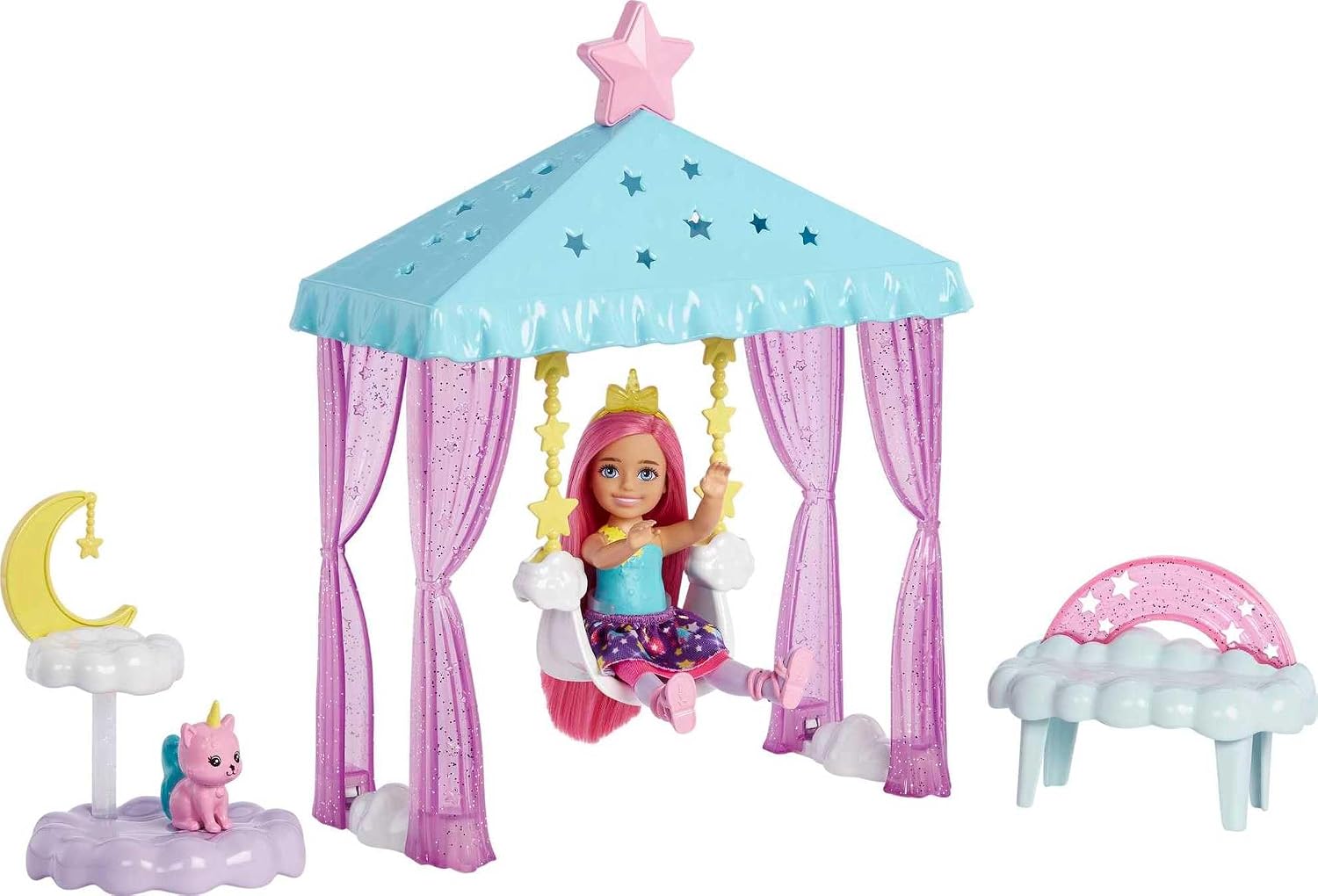 Barbie Dreamtopia Chelsea Small Doll and Accessories, Playset with Gazebo Swing, Kitten and More​ - Review, Price and Buying Guide