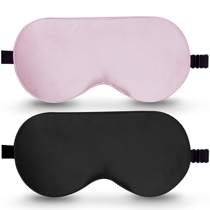 BeeVines Pure Silk Sleep Mask - Adjustable Eye Shade for Peaceful Sleep