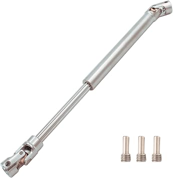 Universal Stainless Steel Drive Shaft Heavy-Duty Driveshafts for Axial SCX10 90046 AXI03007 TRX4 Redcat Gen8 1/10 RC Car Crawler Upgrade 135mm-205mm1PC