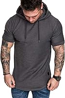 Vista 4 de Moderna sudadera deportiva de vellón con capucha, para hombres, jersey de lana unicolor sin botones.