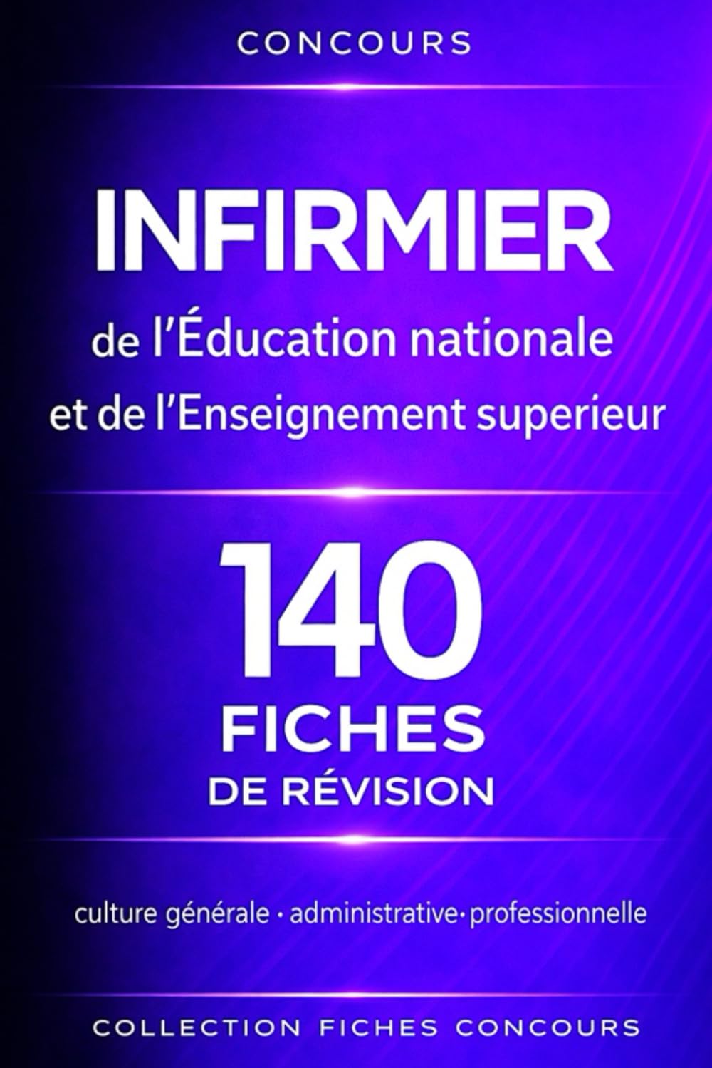 Concours Infirmier de l’Éducation nationale et de l’Enseignement supérieur 140 fiches de révision: Culture professionnelle, administrative et générale