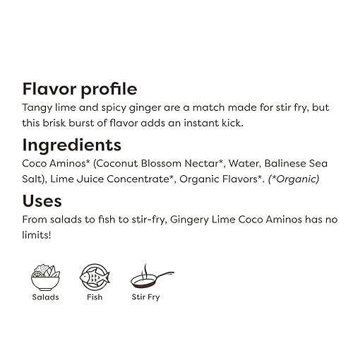 Miniatura 5 de Big Tree Farms Aminos orgánicos de coco  Aminos de coco líquidos, salsa sin soja, baja en sodio, alternativa a la soja, sin gluten, kosher, adobo y