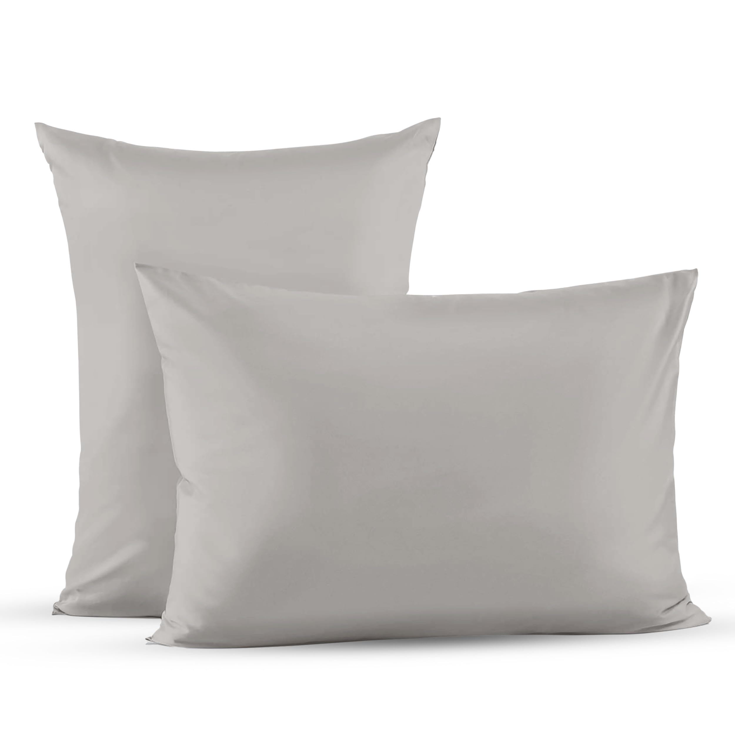 Superity Linen Pillow Cases Queen Size - Envelope Enclosure - 2 Pack - 100% Soft and Comfortable Premium Cotton - Stone
