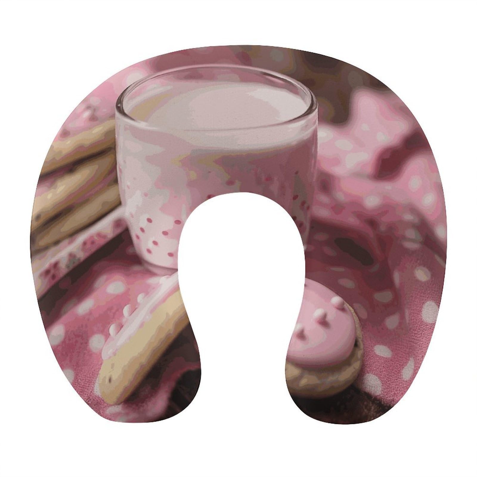 Btcowzrv Style Hot Milk And Biscuits U Shaped Neck Pillow Travel Pillows