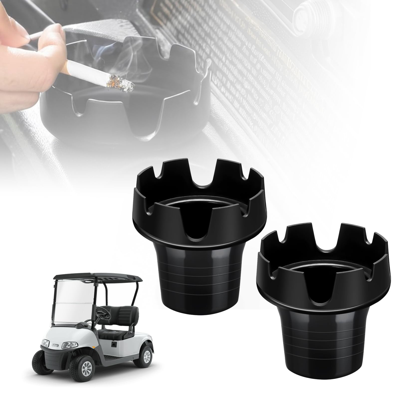 Cigarette Cigar Ashtray for Club Car EZGO Golf Cart (2)
