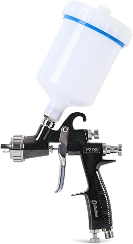 Miniatura 12 de Dedoes - Pistola pulverizadora HVLP de 1,3 mm con taza de plástico de 600 ml - Herramientas de pintura fáciles - Pulverizador de pintura de grado
