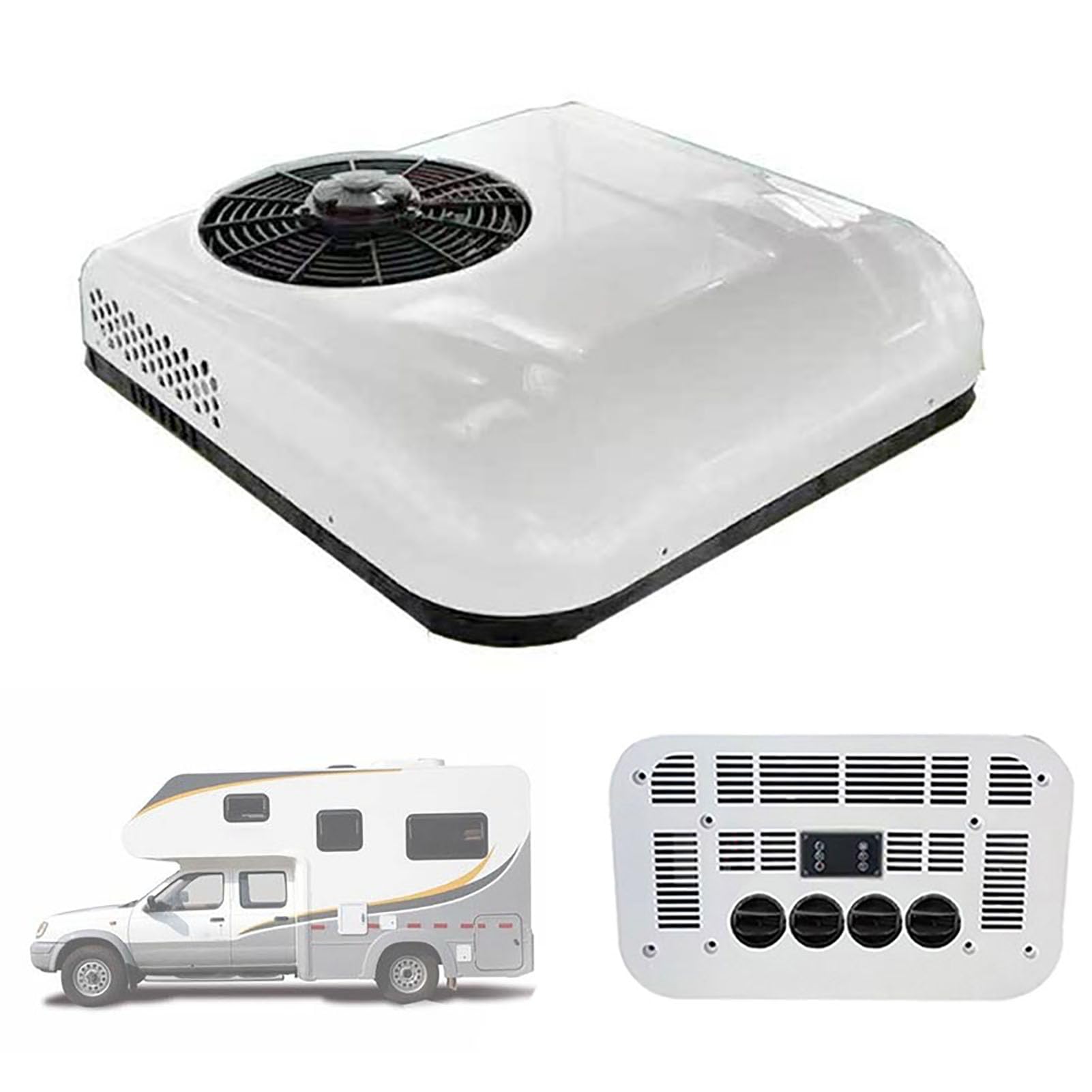 12v/24 V Klimatyzator Dachu Rv, Klimatyzacja Parkingowa, Klimatyzator Klimatyzacji, Do Ciężarówki Rv Boat Automotive Camper Travel(Size:12V)