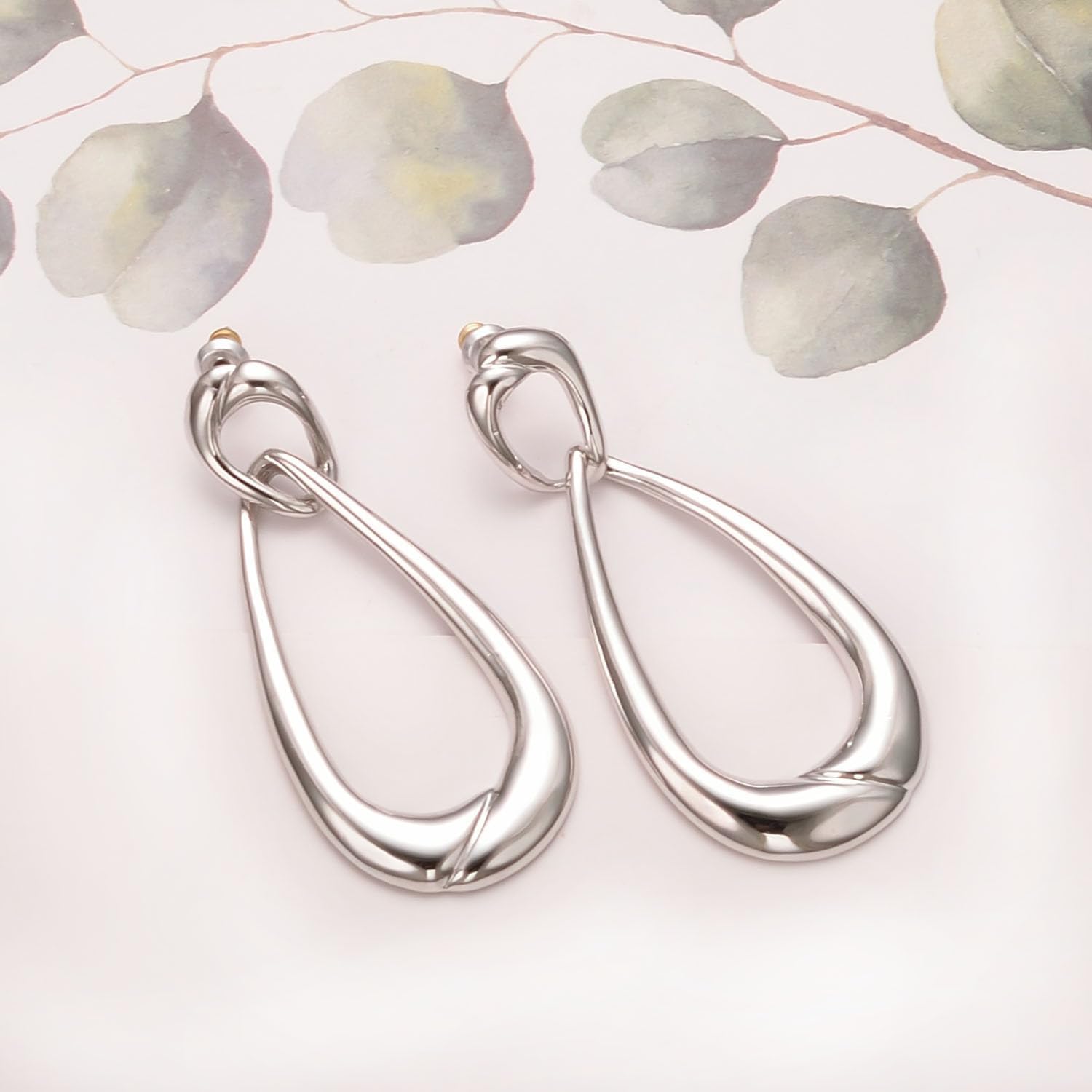 Dangle Earrings Hypoallergenic 18k Gold/PlatinumPlated Earrings Fashion Jewelry for Women(Pearl、Red Heart、Butterfly) - Image 5