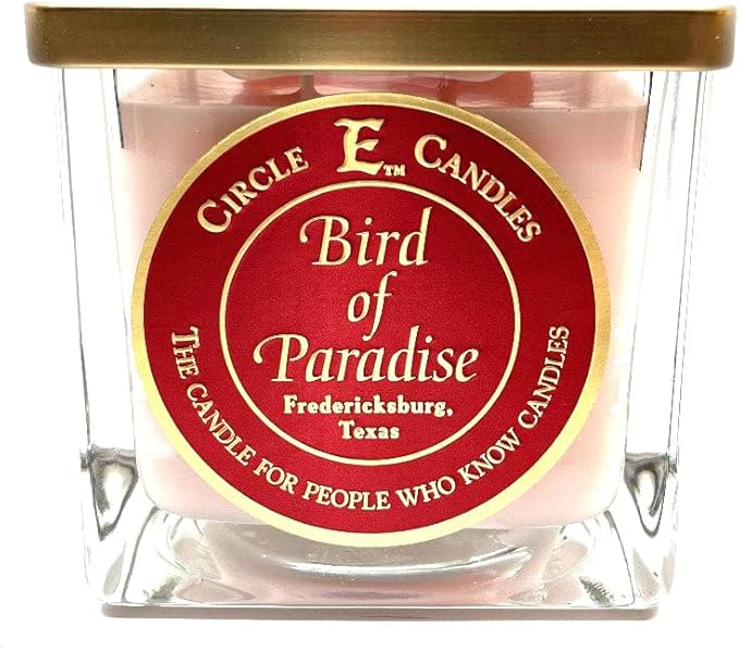 Circle E Candles, Bird of Paradise Scent, Medium Size Jar