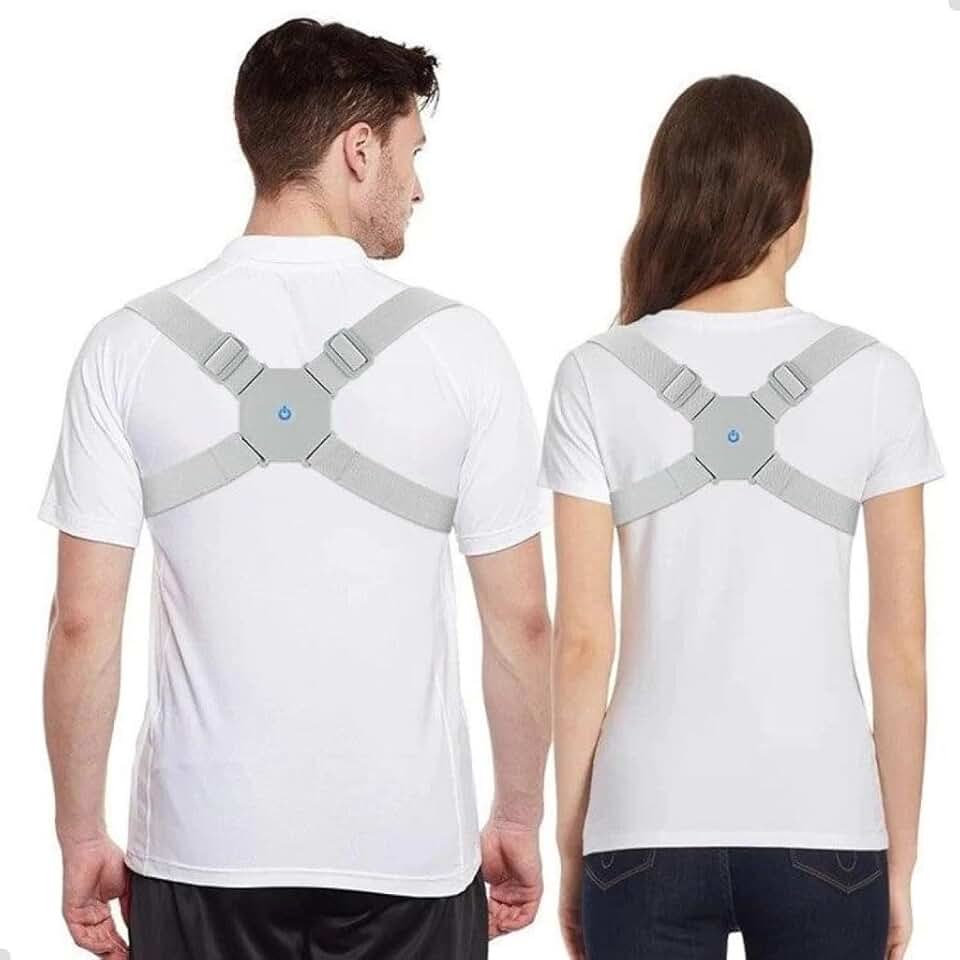 Colete Corretor Postural Com Sensor Inteligente Ortopédico para Corrigir Postura e Coluna Masculino Feminino Ajustável
