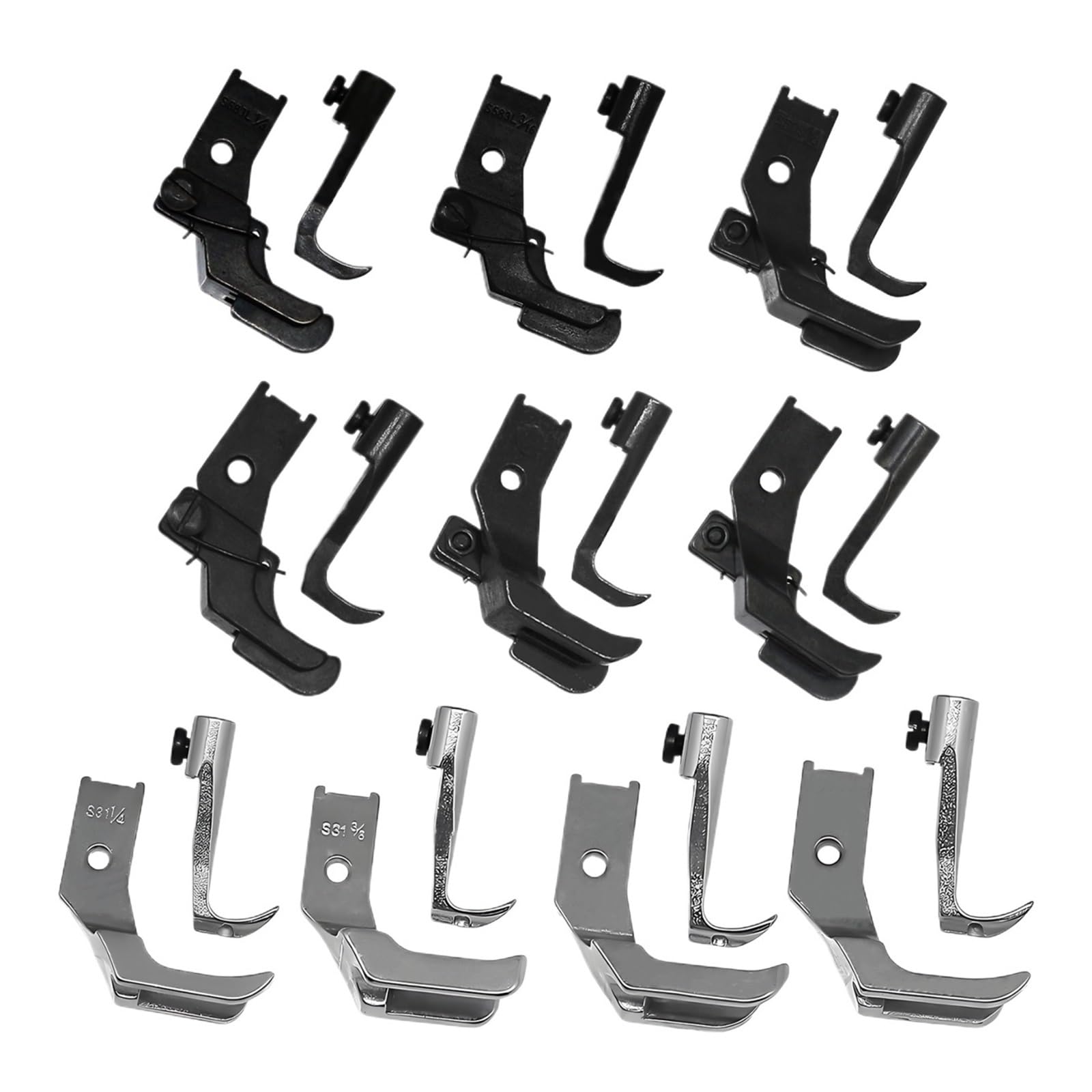 10 Set di Piedini for Guida for Cordoncino for JUKI CONSEW Singer Brother Industrial Piedino for Macchina da Cucire Accessori