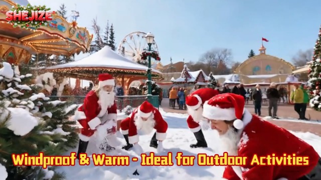 Disfraz de niño Papá Noel 5 piezas para niños miniatura 7