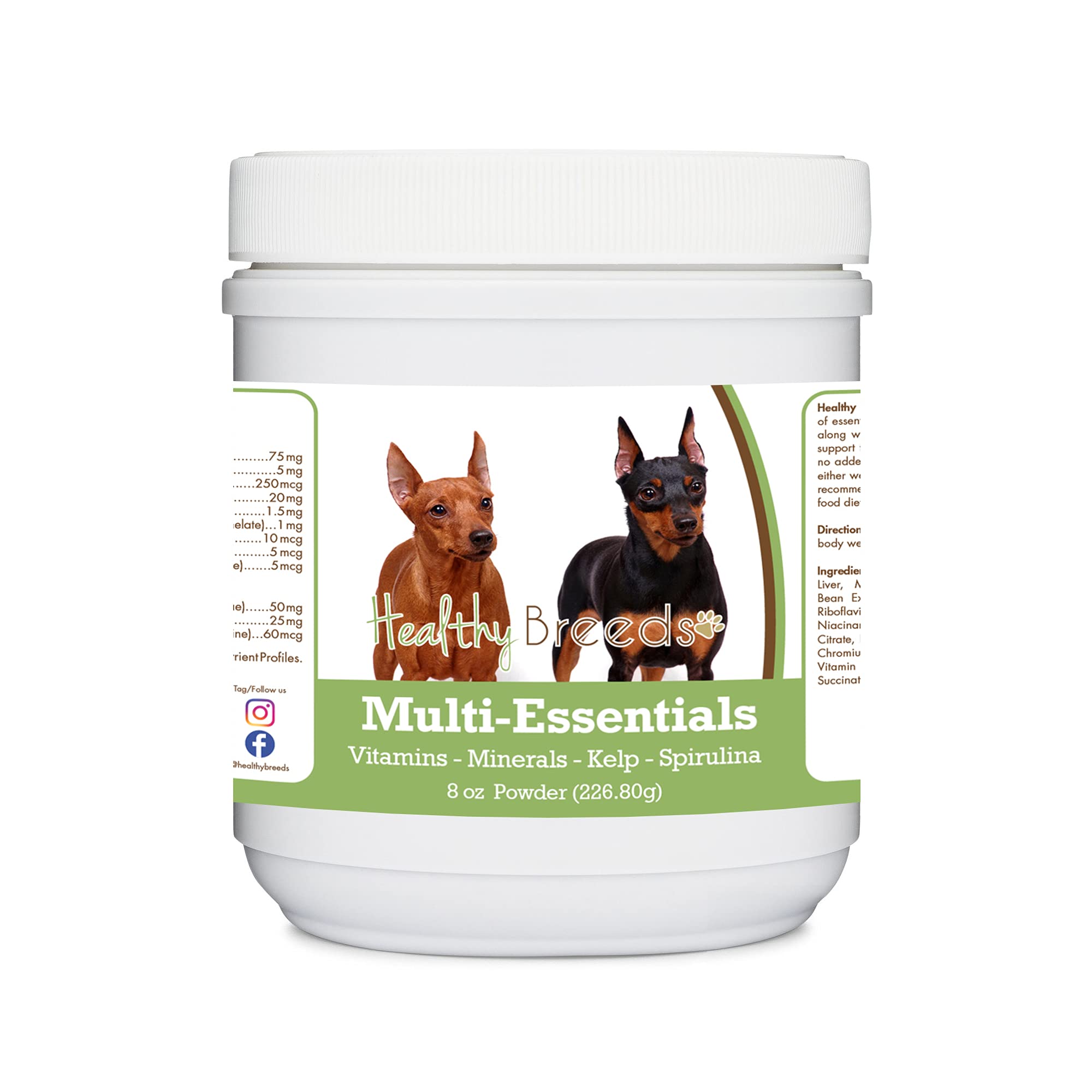 Healthy Breeds Miniature Pinscher Multi-Essentials Powder for Dogs 8 oz