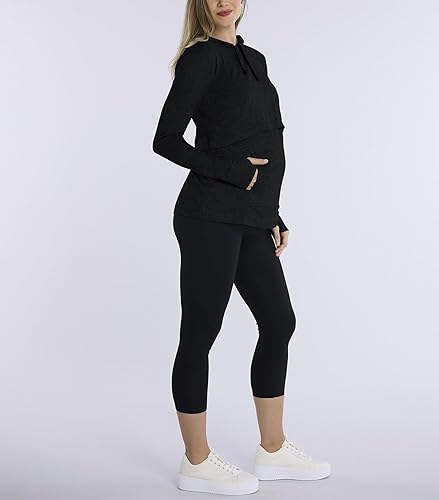 Vista 4 de Motherhood Maternity Women's Lift Up Nursing Hoodie for Breastfeeding