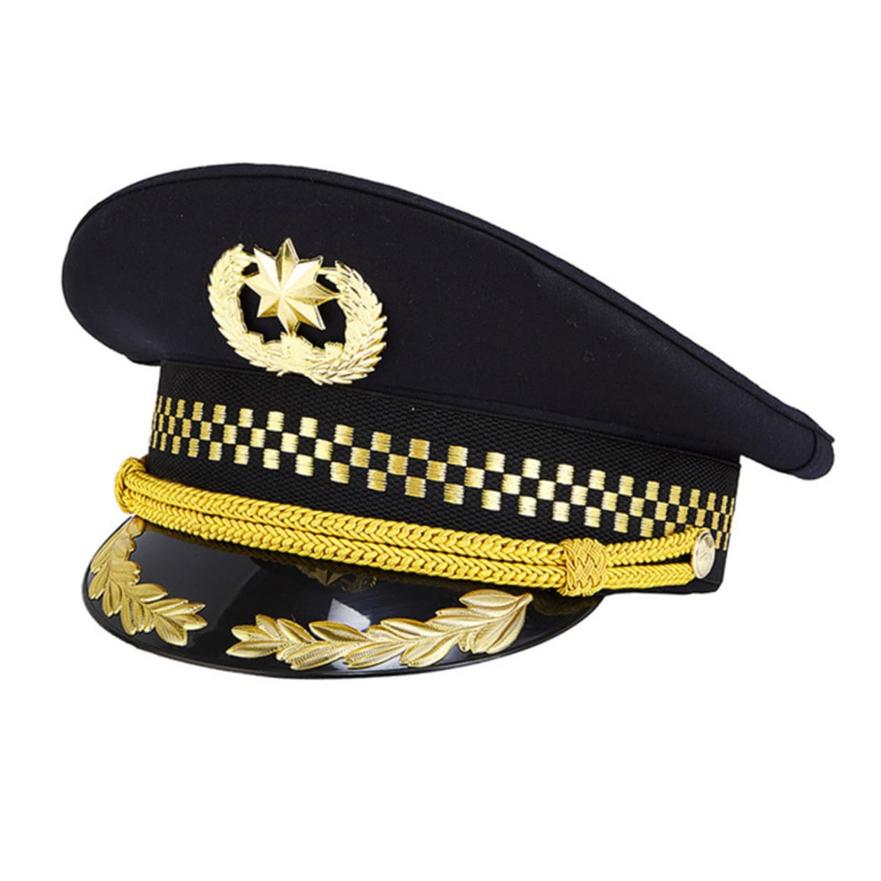Didiseaon Uniform Aviation Hat Captain Hat Railway Caps Cosplay Supplies Easy Care