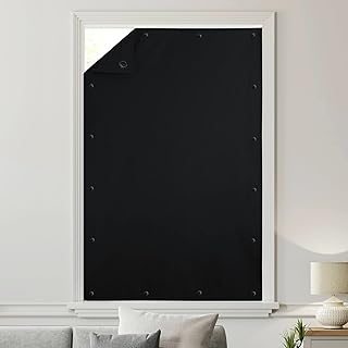 StangH 100% Blackout Blinds for Windows - Travel Adjustable Blackout Shades with Suction Cups Thermal Insulated for Skylig...