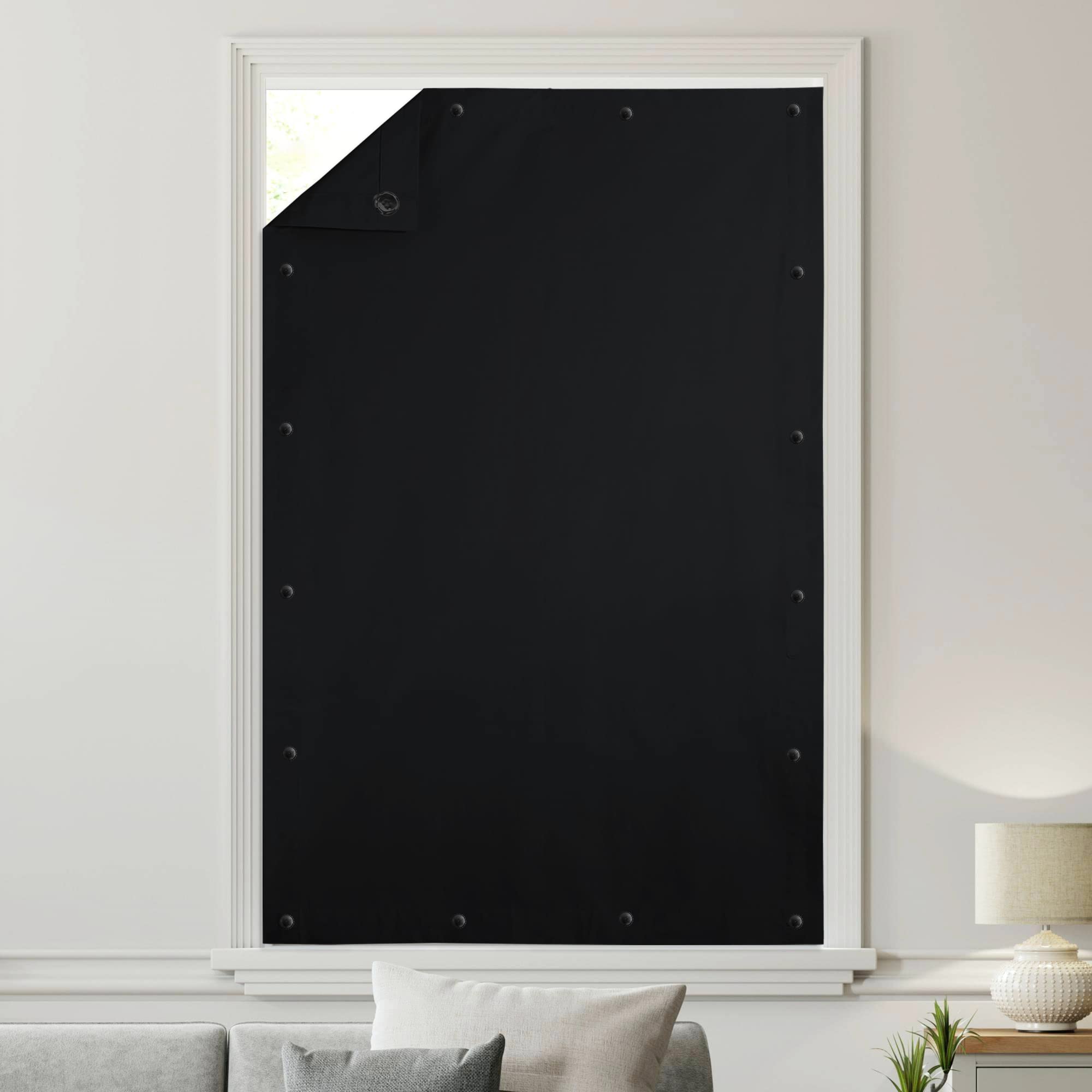 Cortina Blackout StangH Portátil - 51x78 Cm, Com Ventosas, Branco, 1 Peça