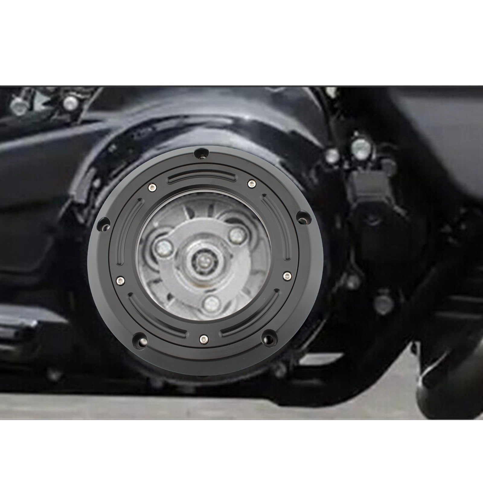 Motorrad Derby Abdeckung für Harley Softail 2019-UP Breakout Fat Boy Chrom Schwarz
