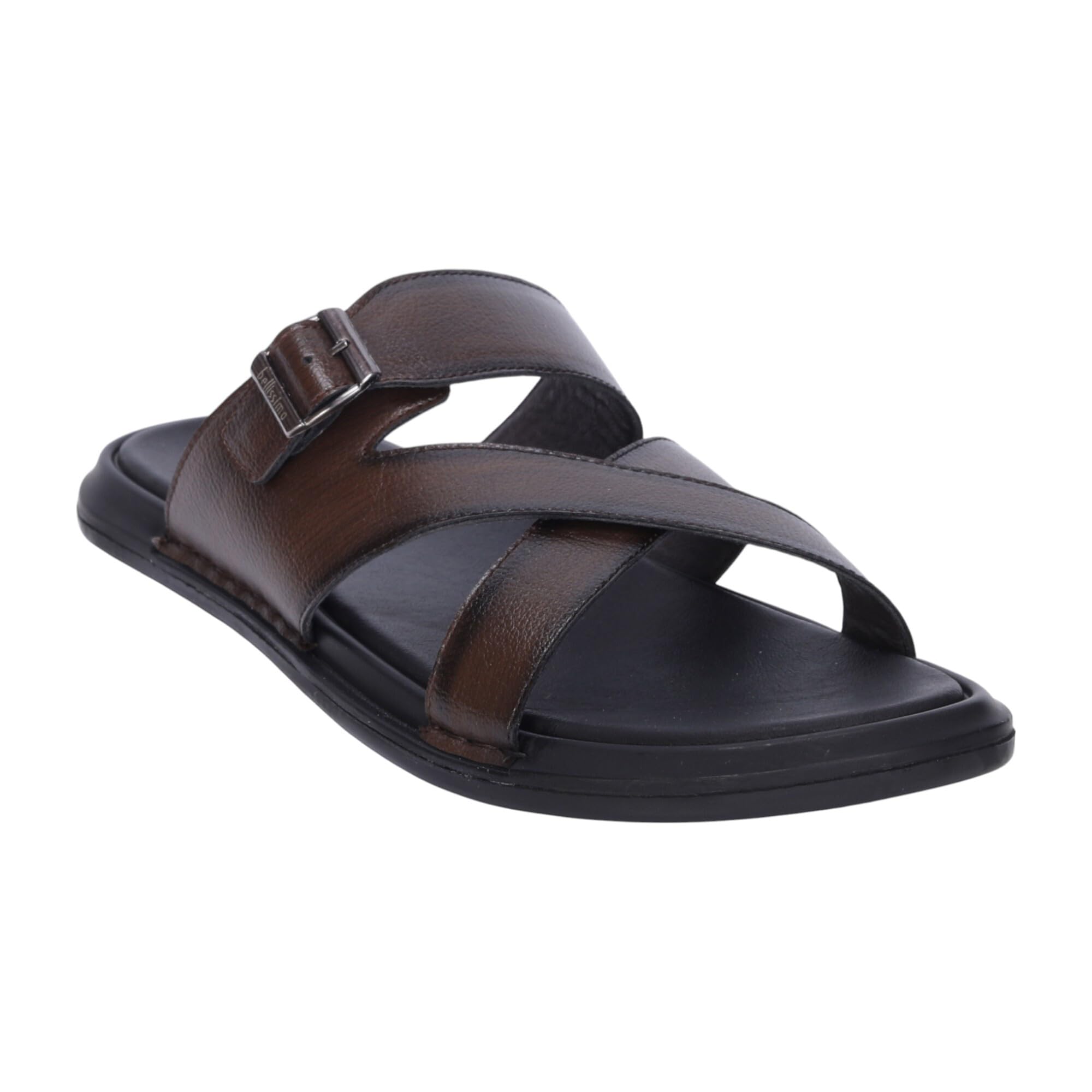 Men Cross Strap Comfort Slides | Sandals Lightweight design with cushioned footbed | UK Size --image-18