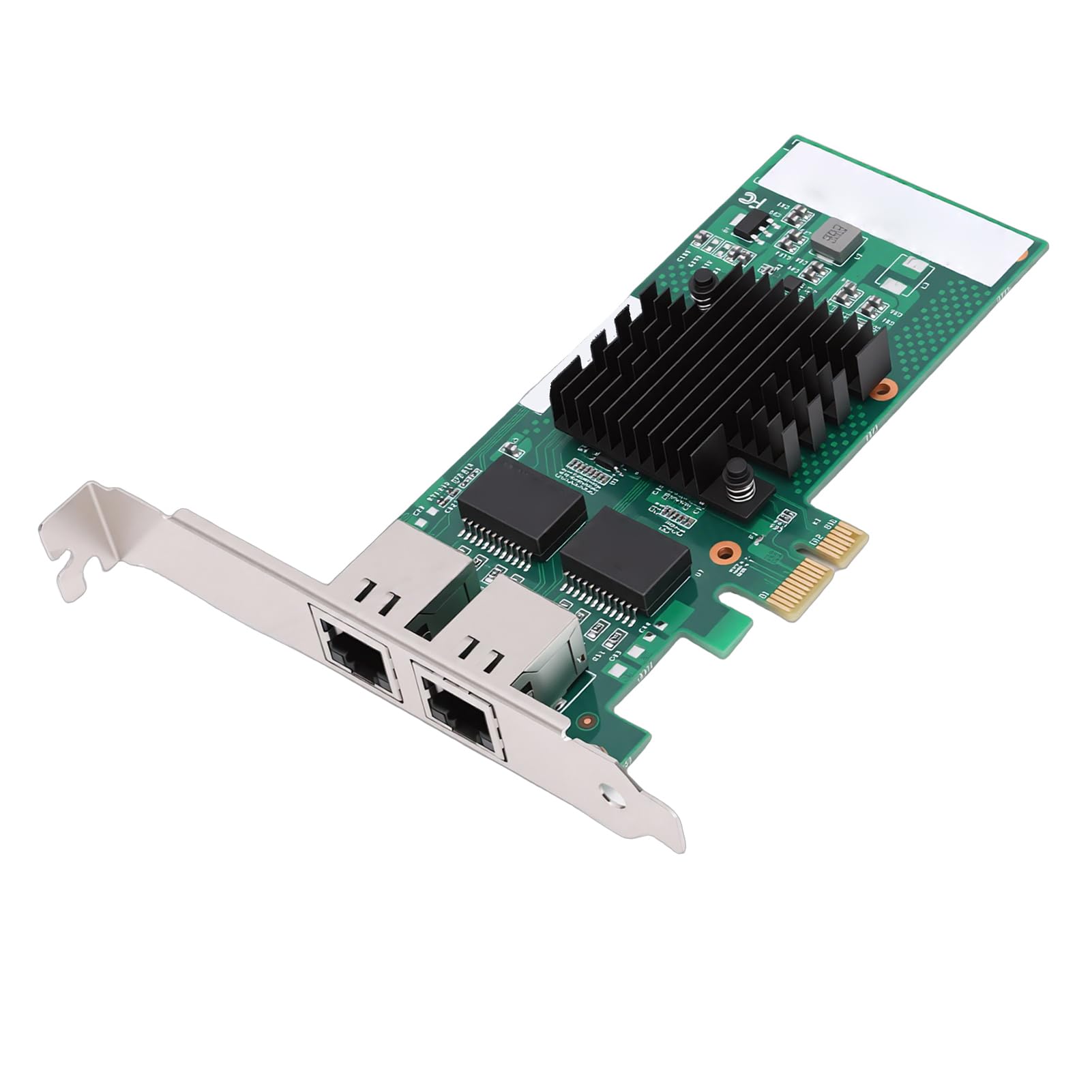 Scheda di Rete Adattatore Server Gigabit Ethernet, Doppia Porta RJ45 Controller 82571 PCI Express, Supporto per, con Tecnologia QoS
