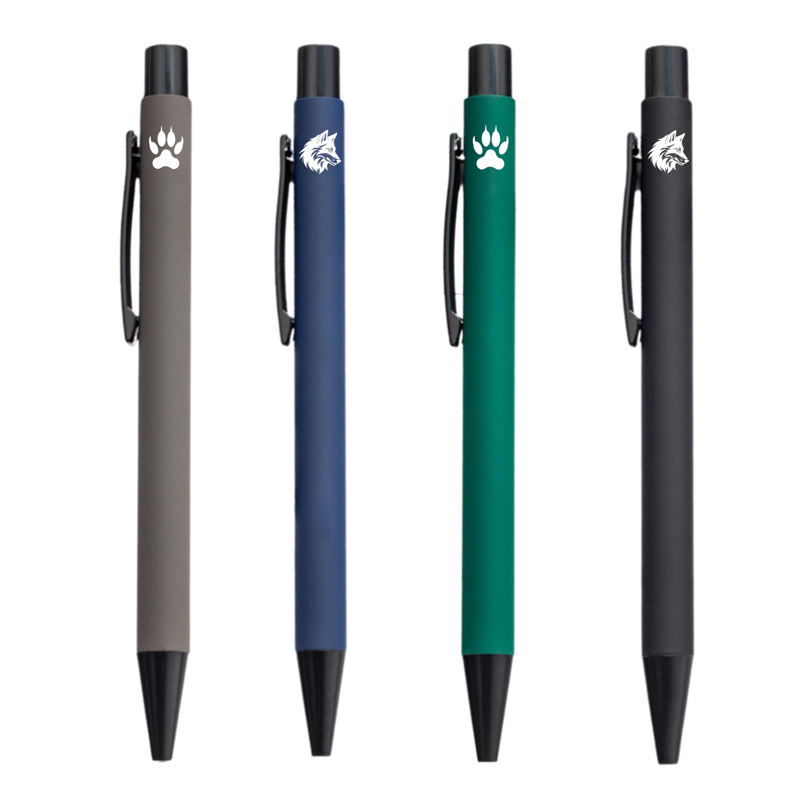 InnoBeta Wolf Gifts for Men, Wolves Ballpoint Pen Set of 4, Gifts for Wolf Lover on Birthday, Christmas and any Special Occasion