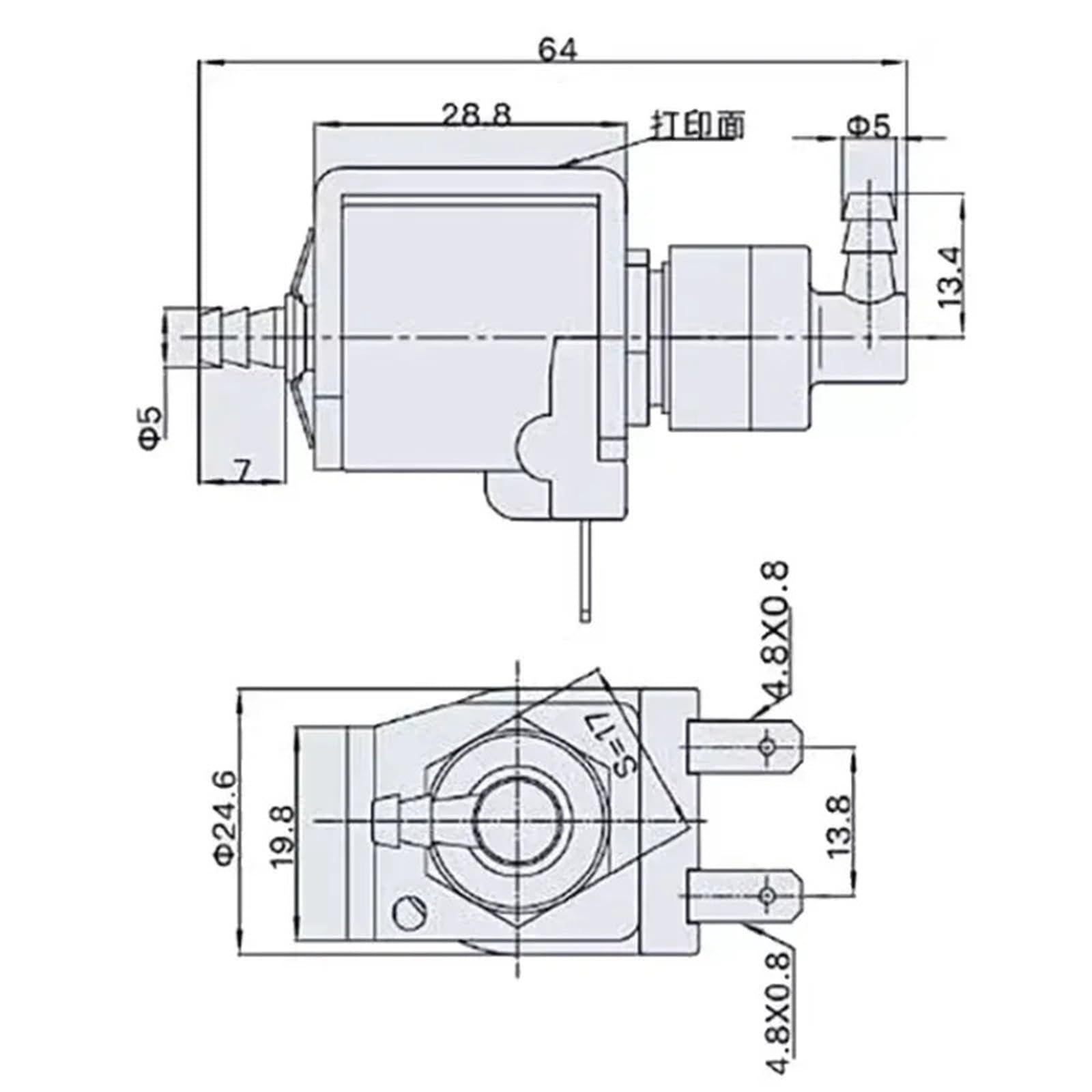 JYPC-8 220 V 15 W pompa elektromagnetyczna wymienna KIN39601 pompa elektromagnetyczna do mopa parowego mopa parowa pompa wodna