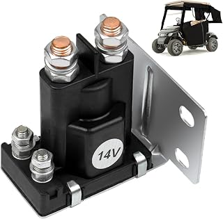 14V Golf Cart Parts Starter Solenoid 27153G01 Fits for EZGO TXT Gas 1994-Up, 4 Terminal Solenoid 500A Replace 27153-G01 612813
