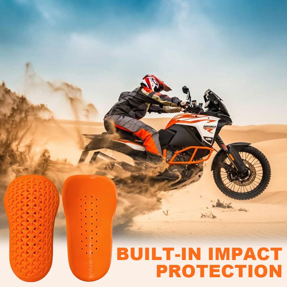 Espaldera Moto, 42*23cm Desmontables Protecciones Moto, CE-2 Ligero y Flexible, Insertable Protector de Espalda para Motocicletas,Todoterreno, Bicicletas de Montaña