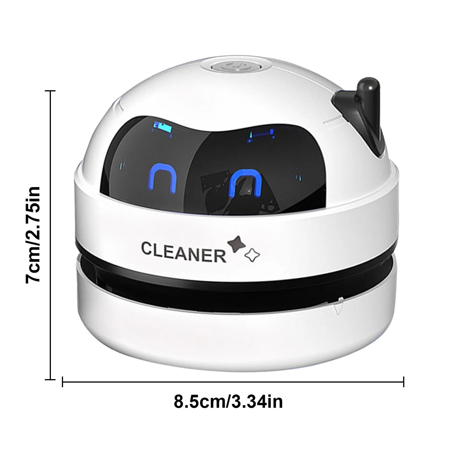 Aspiradora de escritorio, pequeña aspiradora de teclado – Aspiradora portátil pequeña con teclado USB para polvo, aspiradora de escritorio para artículos pequeños