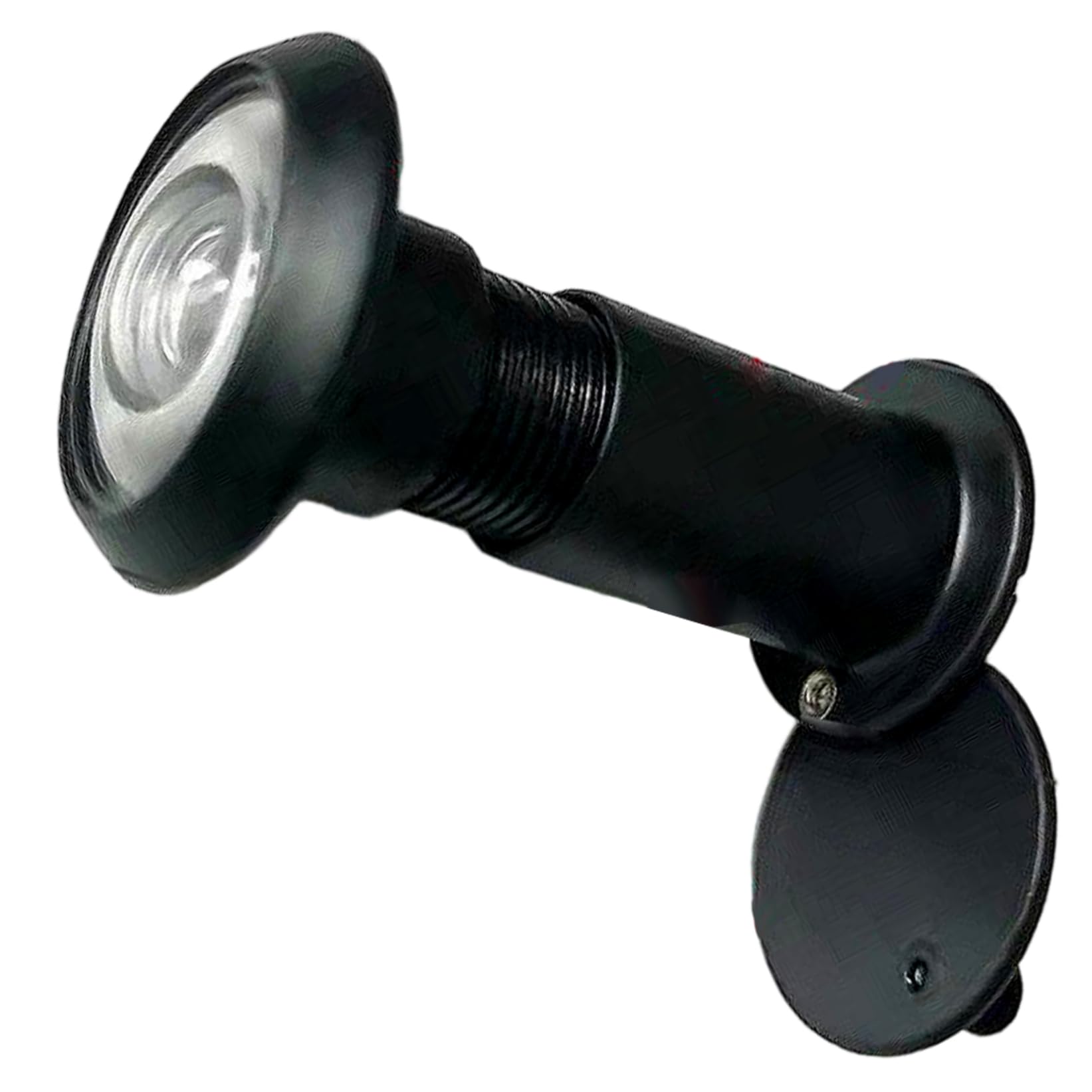 Stazamor Black 200 Degree Door Viewer Peephole With Rotating Privacy Cover, Zinc Alloy Peephole For 1.38-2.36 Inch Thick Doors, Security Door Viewer