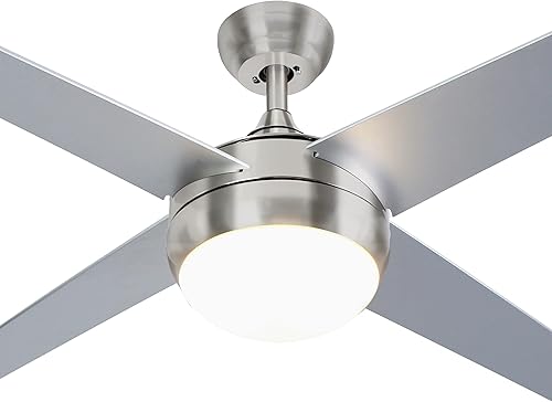 Miniatura 1 de 52 Ceiling Fan with Light and Remote Control Low Profile Modern Industrial Farmhouse Ceiling Fan Indoor LED Light for Bedroom 3000K Whisper