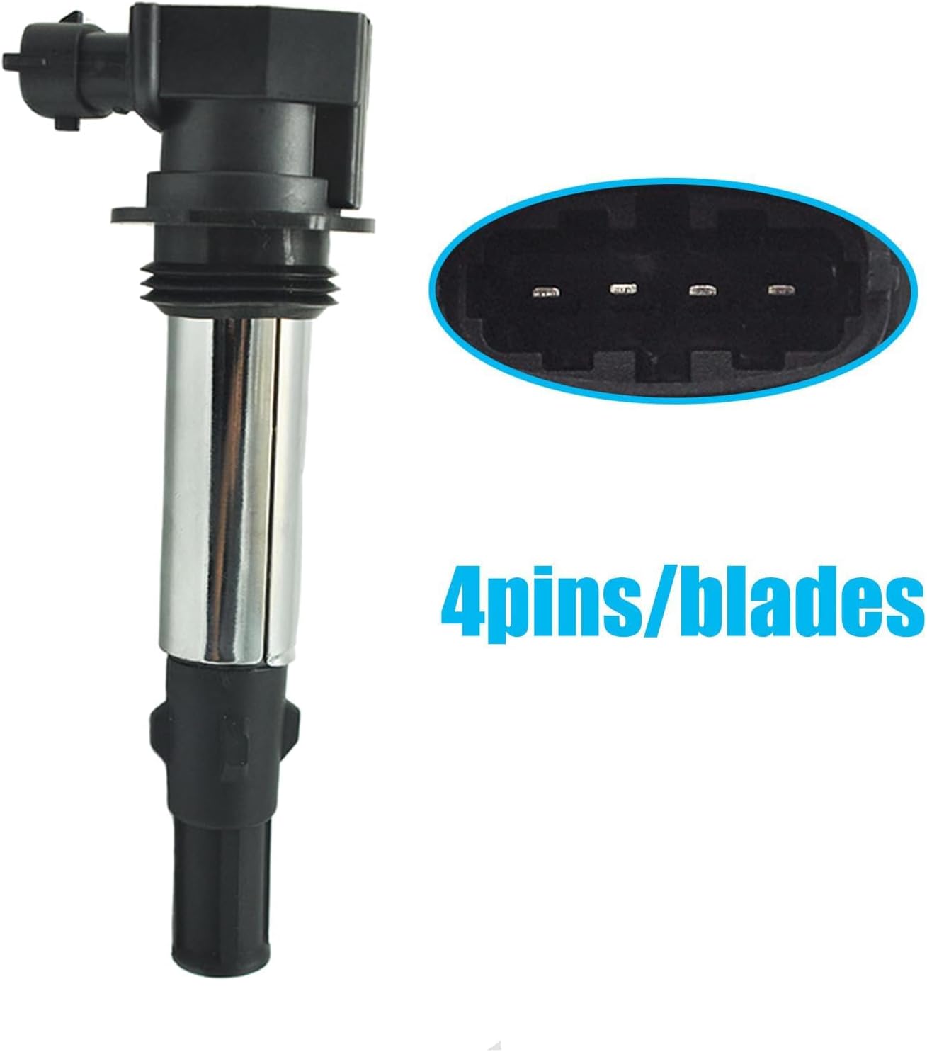 UF375 Ignition Coil Pack 12629037 and Iridium Spark Plugs 6509 Set Of 6 Fit For Cadillac CTS,SRX,STS 2004-2010&Saab 9-3 2006-2009&Buick Rendezvous,LaCrosse,Allure 2004-2009&Chevrolet GMC 2.8L 3.6L V6