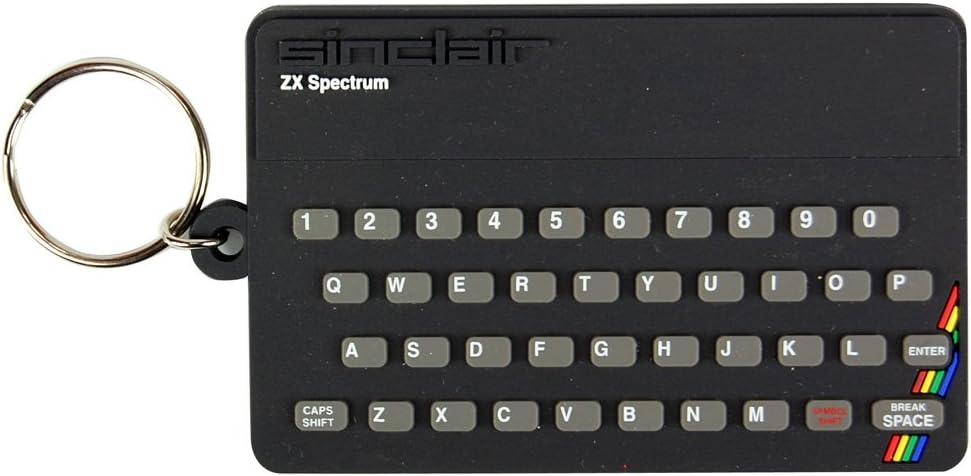 Spectrum Keyring. Sinclair ZX Spectrum PVC Keyring by Pop Art Products