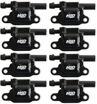 MSD 826583 Ignition Coils Blaster LS Series, Red, 8-Pack