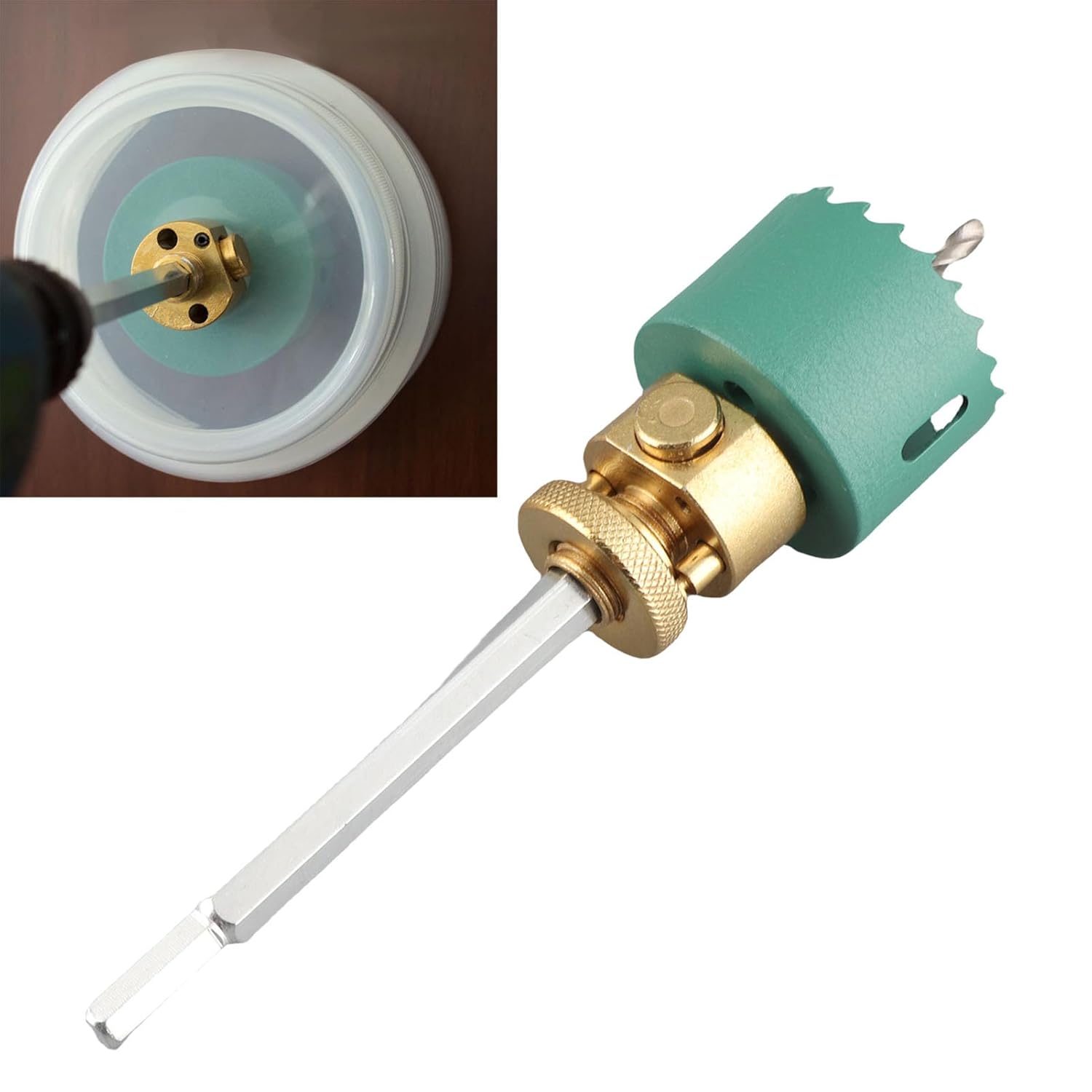 Heavy Duty 55mm 2.17in Recessed Lighting Hole Saw Kit for Ceiling Drilling in Wood, Alloy Steel Hole Cutter with Hole Opener for Can Lights Cutout Installation Tool