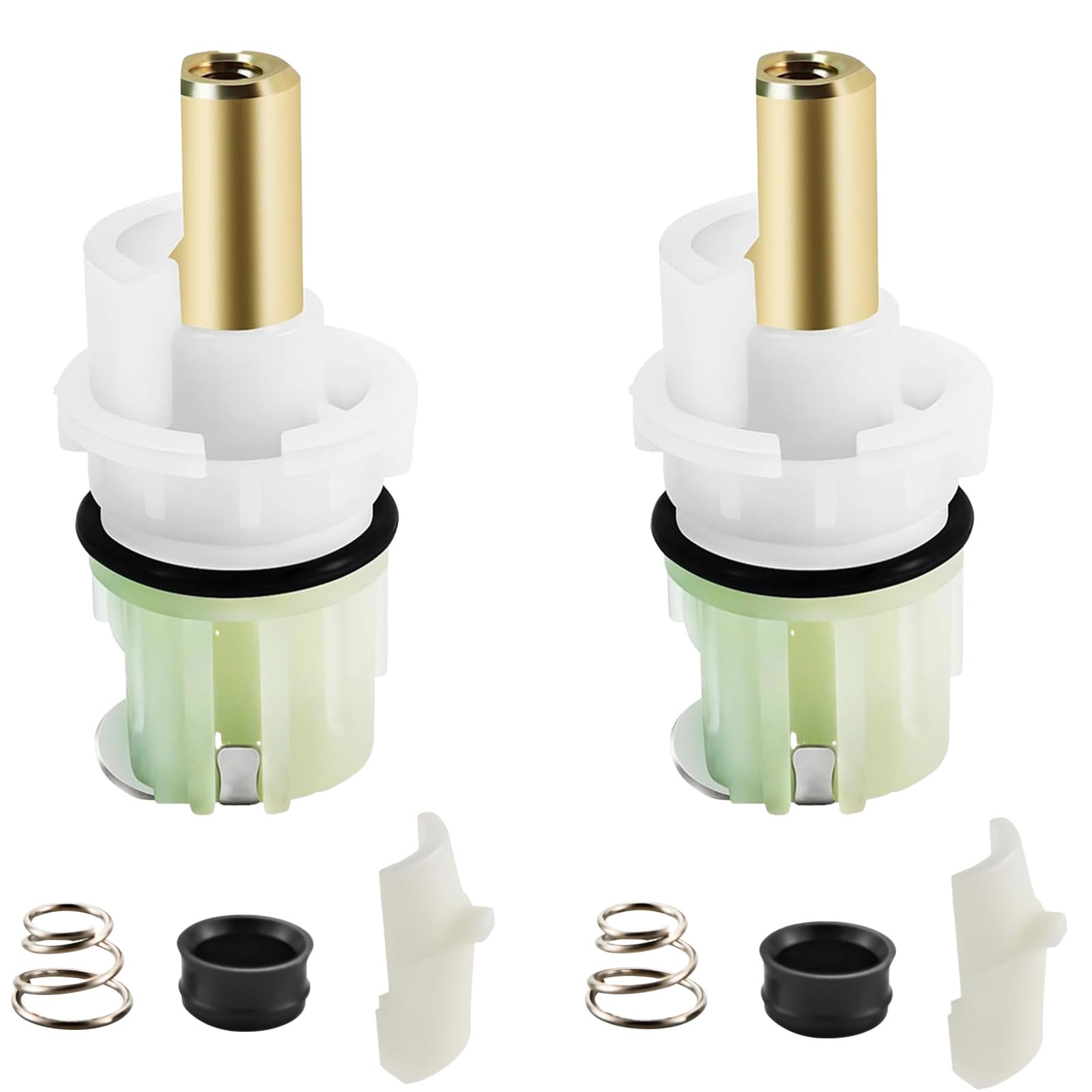 RP25513 Faucet Stem Assembly Replacement Kit 2 Pack - Compatible With Delta Two Handle Faucets With RP4993 Seats & Springs