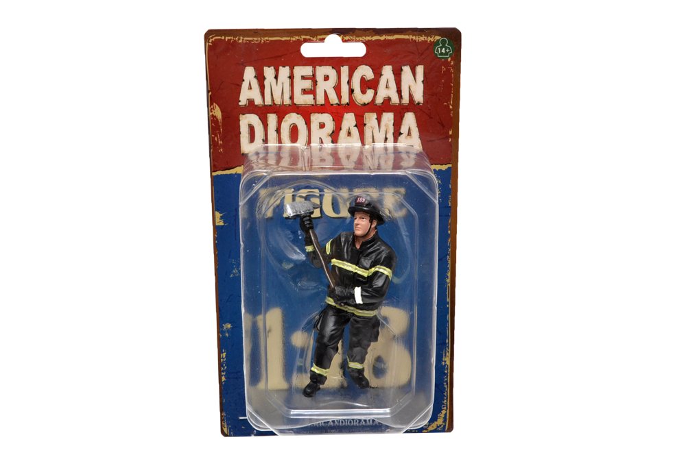 Figurine Pompier Américain - Poupée Vintage - Occasion