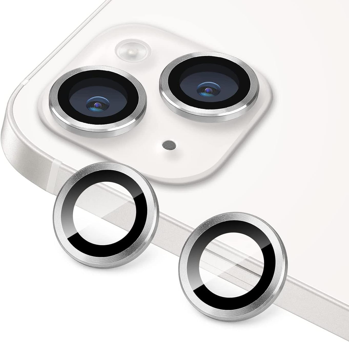 SKYCELL iPhone 15 Lens Protector Compatible for 15/15 Plus iPhone Accessories Metal 3 PCs (Silver) (B0CM9TWGXT) Amazon Price History, Amazon Price Tracker