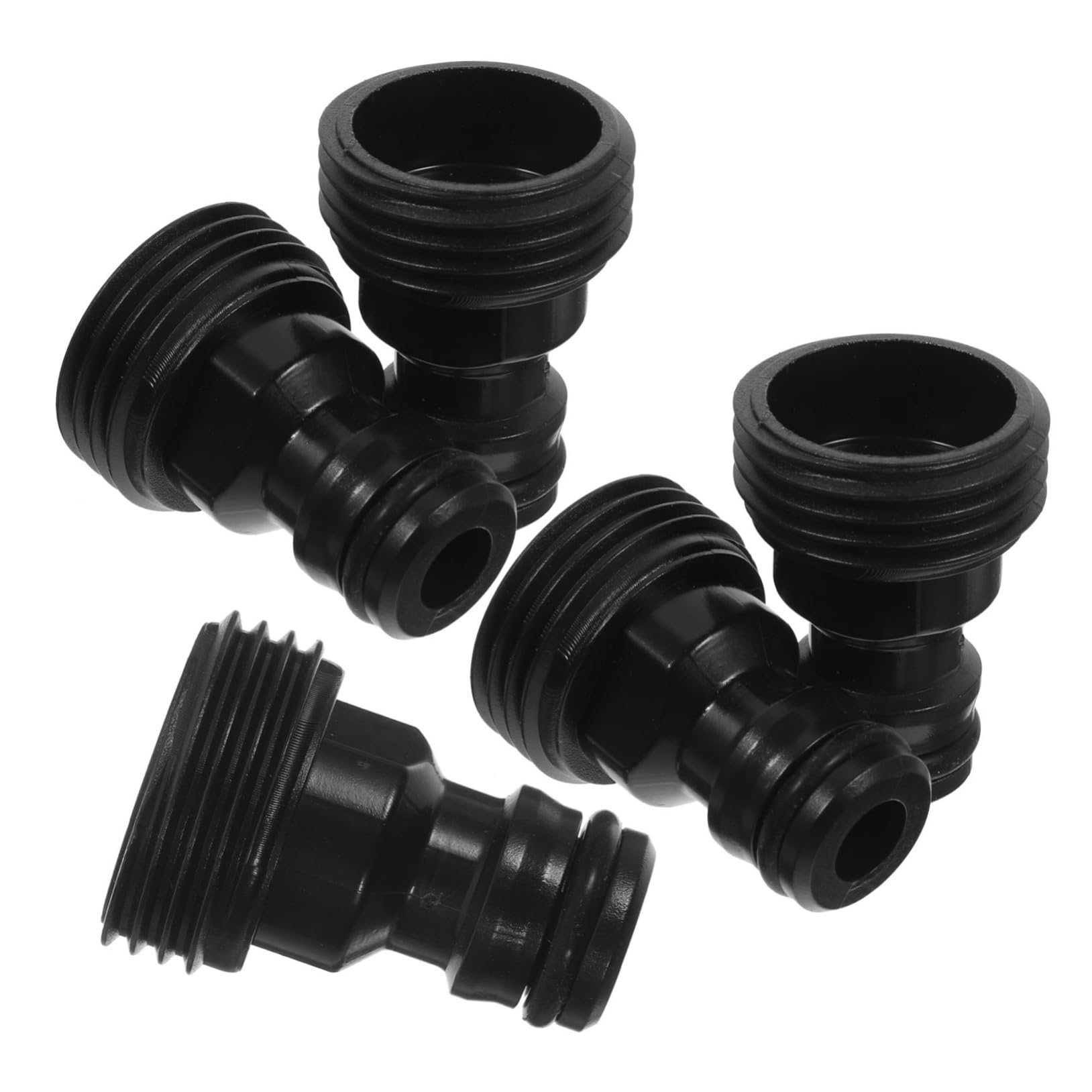 BESPORTBLE 5 Juegos Adaptador De Lavadora Manguera De Remojo Conector De Manguera Accesorios De Manguera Adaptador De Grifo A Manguera Válvula De Agua Boquilla El Plastico Black 5 Piezas * 5